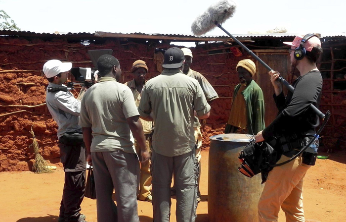 Filming the miners. Image courtesy of Sharing the Rough.