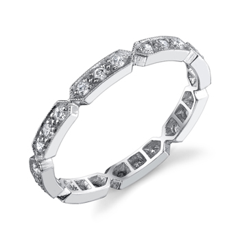 Single Stone Diamond Eternity Band