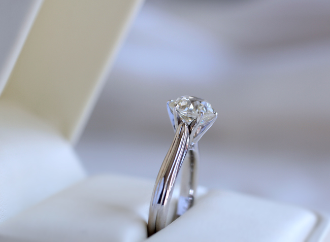 Pricescope.com Stock Image: Plain Solitaire Engagement Ring