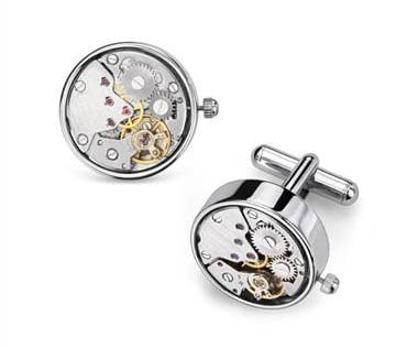 Steampunk Watch Movement Cuff Links at Blue Nile