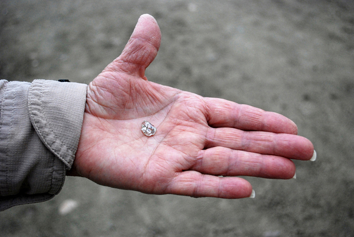 3.69-carat rough diamond found at the Crater of Diamonds State Park