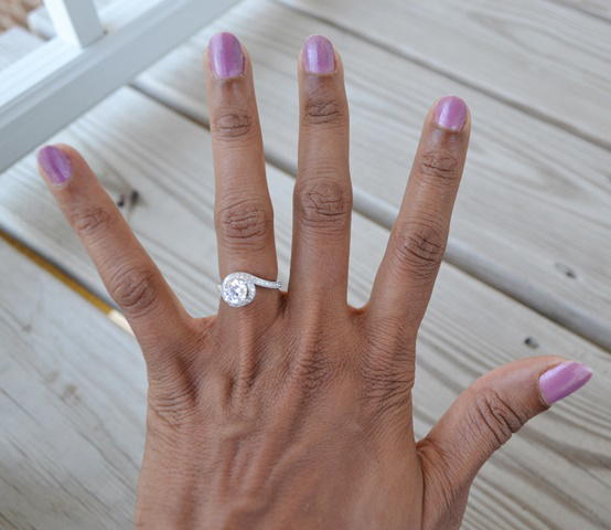 Swirl Halo Engagement Ring • Image by Cooks