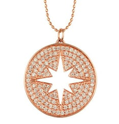 Sydney Evan diamond Starburst medallion necklace