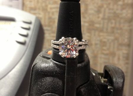 Malbec54's Pave Split Shank Engagement Ring (Top View) - image by Malbec54