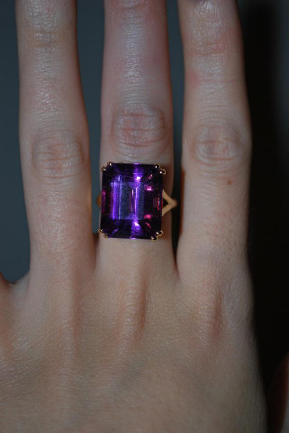 ManhattanLawyer's 15.38 Carat Amethyst Right Hand Ring (Hand View) - image by ManhattanLawyer