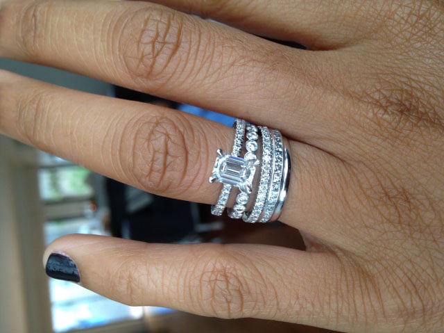 me&myboys's 10 Year Anniversary:  1.01 Ct Emerald Cut Ring (Top View) - image by me&myboys