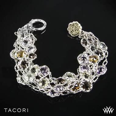 Tacori SB100Y Color Medley Multi-Strand Bracelet in Sterling Silver with 18k Yellow Gold Accents at Whiteflash