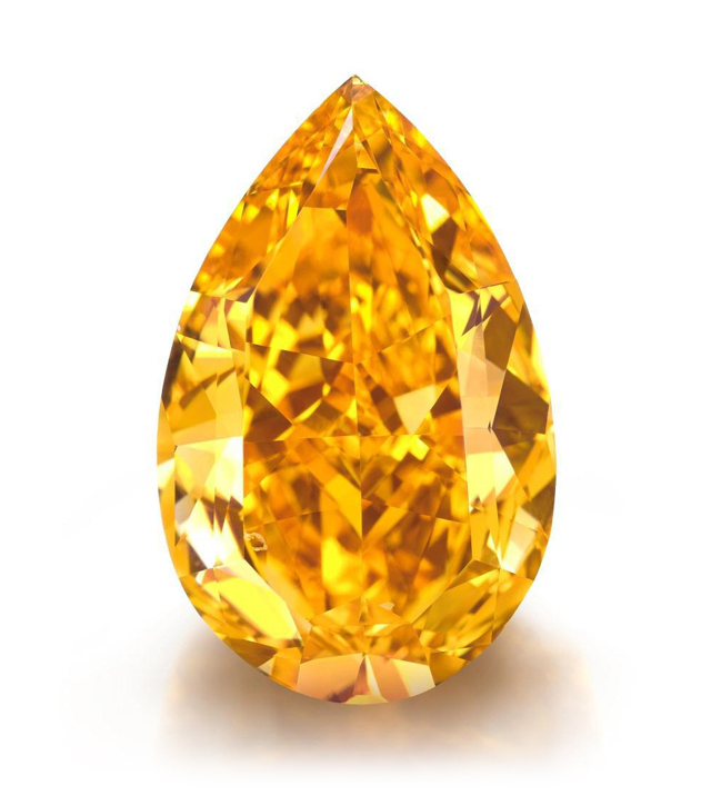 14.82-carat fancy vivid orange diamond • Christie's