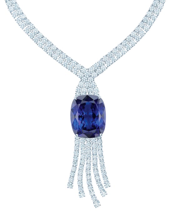 Tiffany & Co. 175th Anniversary Tanzanite necklace Tiffany & Co. 175th Anniversary Tanzanite necklace