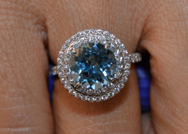 Tiffany Soleste Ring with Aquamarine Tiffany Soleste Ring with Aquamarine