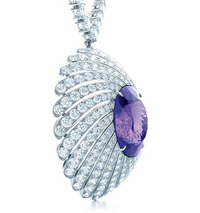 Tiffany 2013 Blue Book Collection tanzanite diamond necklace