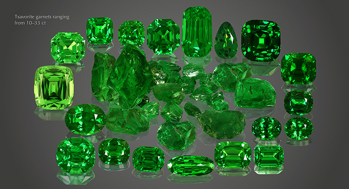 Tsavorite Garnets from Terra Garnet by Vladyslav Y. Yavorskyy