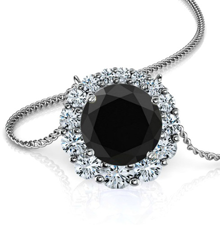 Black Friday black diamond pendant from Union Diamond