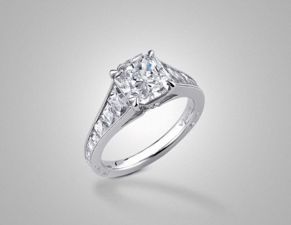 The Sophia French-Cut Solitaire with Radiant by Victor Canera