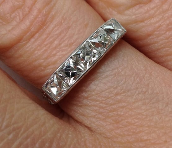 Vintage Tiffany French Cut Diamond Ring