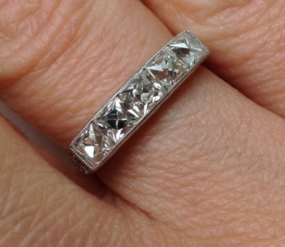 Vintage Tiffany French Cut Diamond Ring Vintage Tiffany French Cut Diamond Ring