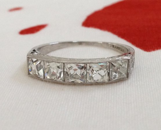 Vintage Tiffany French Cut Diamond Ring