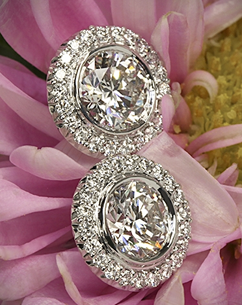 Ritani diamond earrings at Whiteflash