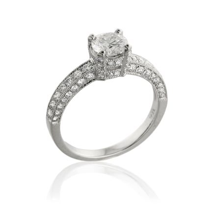 'Yael Novelique Solitaire Diamond Engagement Ring 