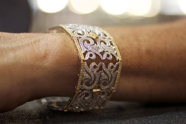 Yael Designs Bracelet with yellow and white diamonds