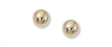 Delicate Gold Ball Stud Earrings - in 14kt Yellow Gold