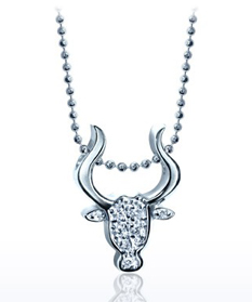 Little Signs Taurus diamond pendant by Alex Woo