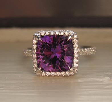 Cathy Waterman Amethyst Winged Creature ring 