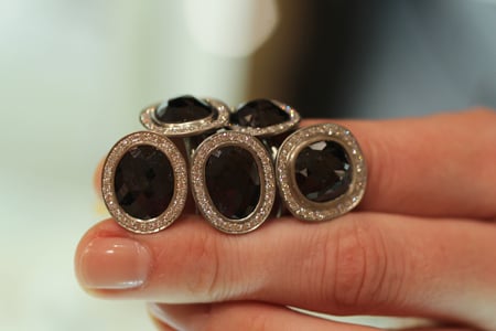 Anne Sportun Black Diamond rings Couture 2011