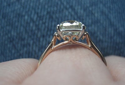 Cushion Cut Diamond Ring