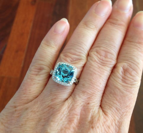 Aquamarine and diamond rings - image by arkieb1