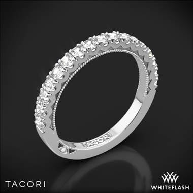 I adore this wedding band and placed a similar Tacori style on my wedding band list. Tacori clean crescent half eternity diamond wedding ring set in platinum at Whiteflash I adore this wedding band and placed a similar Tacori style on my wedding band list. Tacori clean crescent half eternity diamond wedding ring set in platinum at Whiteflash