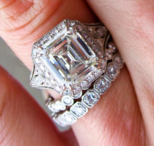 2.5-Carat Emerald Cut Diamond Ring