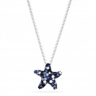 Sterling silver blue sapphire starfish pendant Sterling silver blue sapphire starfish pendant