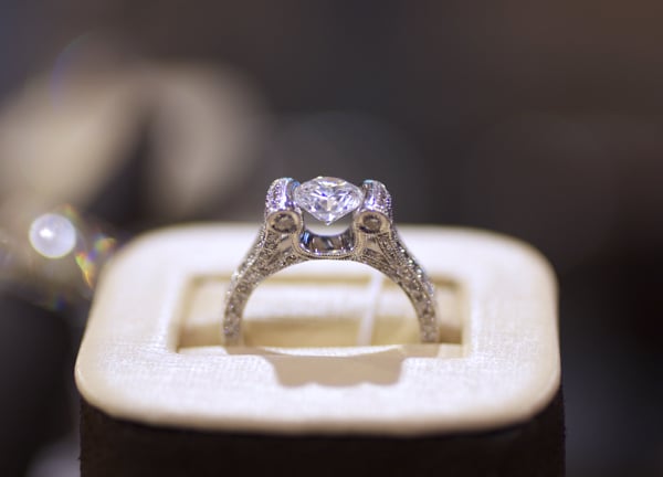 Beaudry Couture diamond engagement ring
