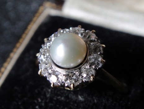 Heirloom Pearl and OMC Ring Heirloom Pearl and OMC Ring