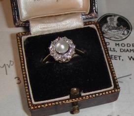 Heirloom Pearl and OMC Ring Heirloom Pearl and OMC Ring