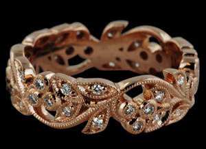 Beverly K Rose Gold Diamond Eternity Ring