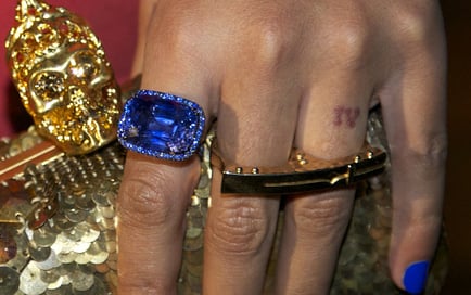 Beyoncé's blue sapphire ring for Blue Ivy
