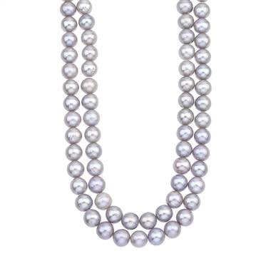 Double strand freshwater pearl necklace at B2C Jewels  