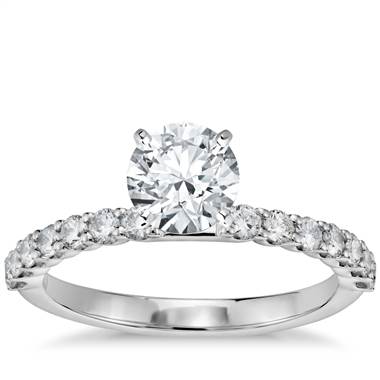 Petite diamond luna engagement ring at Blue Nile 