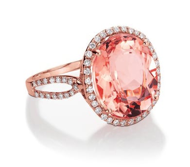 
Morganite and diamond ring from Blue Nile 