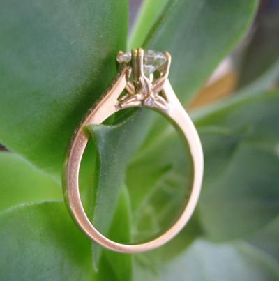 Bridget Durnell Diamond Engagement Ring Side View