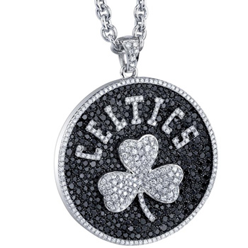 Celtics Diamond Logo Pendant