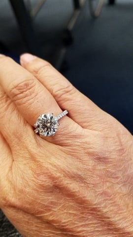 Custom HPD 2.79 ctw CBI Diamond Ring, Symphonie Custom HPD 2.79 ctw CBI Diamond Ring, Symphonie