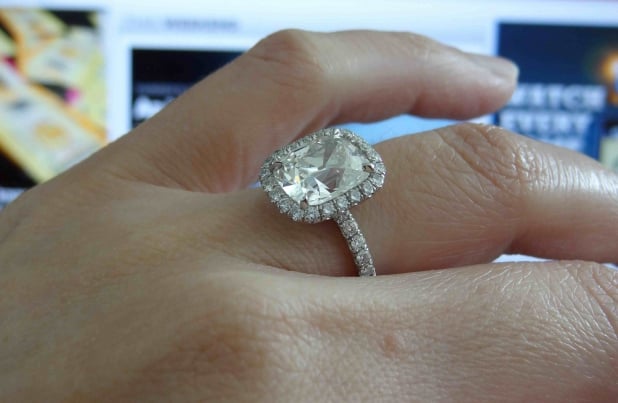 Cushion Halo Diamond Ring