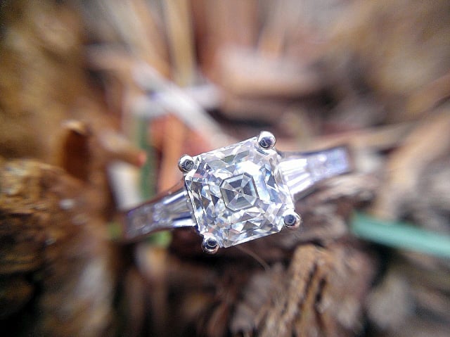 Jeff Cooper engagement ring with Octavia asscher diamond Jeff Cooper engagement ring with Octavia asscher diamond