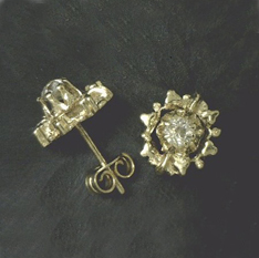 Old-cut diamond earrings from Dave Atlas