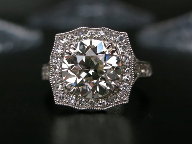 Halo diamond engagement ring shared by star sparkle Halo diamond engagement ring shared by star sparkle