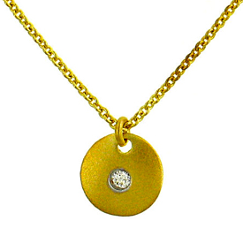 Diamond Disc Pendant