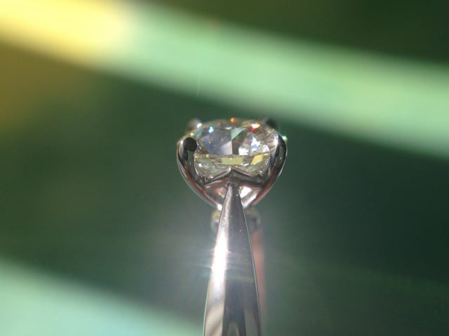 Diamond solitaire engagement ring shared by hathalove